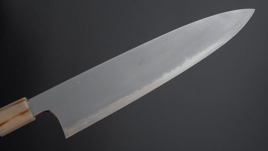 Hitohira Togashi wit #1 roestvrij beklede Kasumi Gyuto 240 mm ebbenhouten handvat