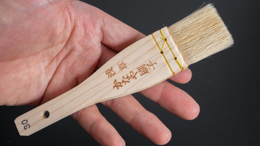 Kanaya Cooking Brush Short 30mm (Goat Hair)