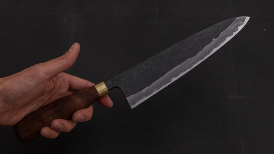 Daitoku Blue #2 Gyuto 210 mm walnoot handvat