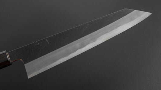 Hitohira Kikuchiyo Kyuzo Wit #2 Kurouchi Kiritsuke Gyuto 240 mm kersenhouten handvat