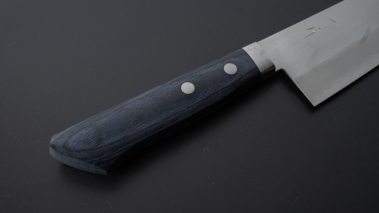 Hitohira NM Migaki Santoku 170mm Blue Pakka Handle
