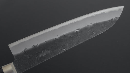 Hitohira Futana SB Kuro Nashiji Santoku 180 mm Pakka-handvat