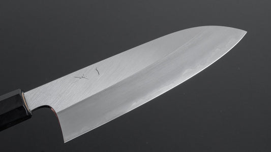 Hitohira Togashi Wit #1 Roestvrij beklede Santoku 180 mm Ho houten handvat