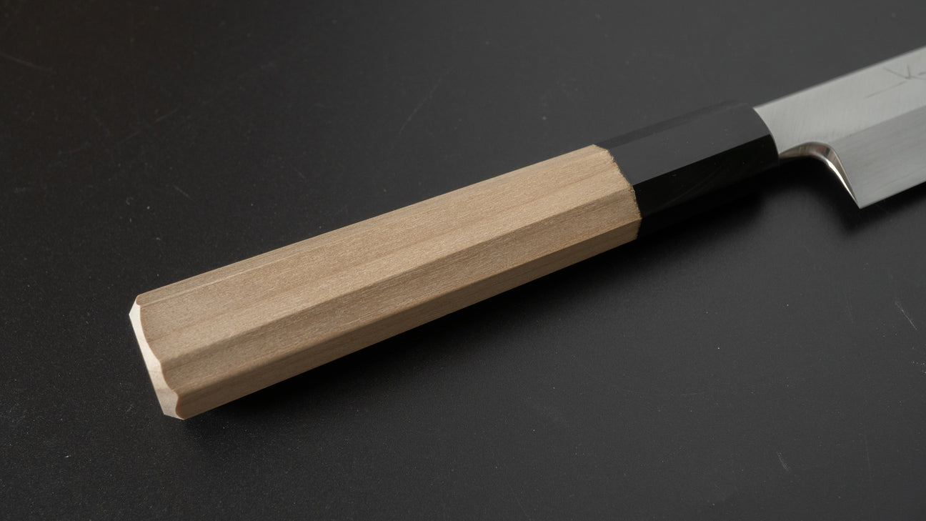 Hitohira Kikuchiyo Manzo Silver #3 Yanagiba 210mm Ho Wood Handle (Saya)