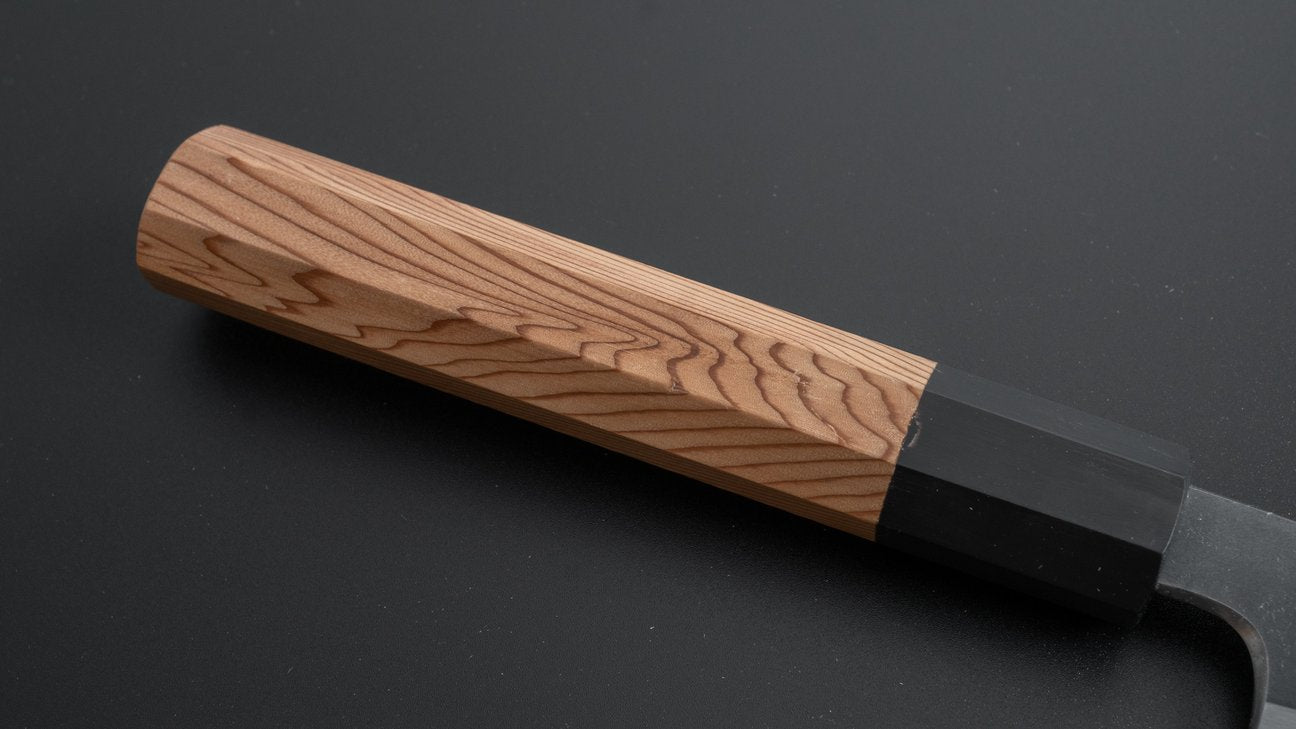 Hitohira Tanaka Kyuzo Blue #1 Kurouchi Petty 165mm Yakusugi Cedar Handle