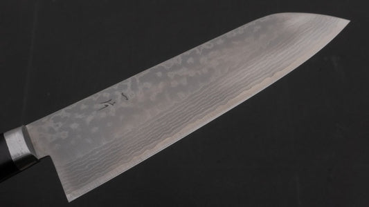 Hitohira NM V10 Damascus Santoku 170mm Pakka Handle