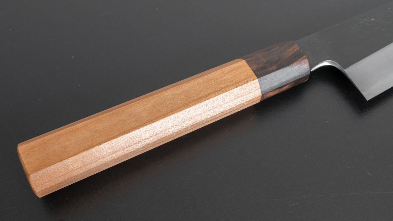 Hitohira Kikuchiyo Kyuzo White #2 Kurouchi Gyuto 210mm Cherry Wood Handle