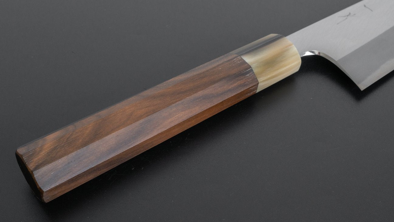 Hitohira Tanaka Kyuzo Blue #1 Migaki Gyuto 240mm Ziricote Handle