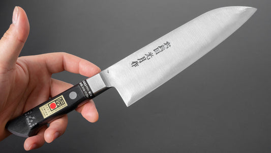 Kogetsu Carbon Santoku 180 mm Pakka-handvat
