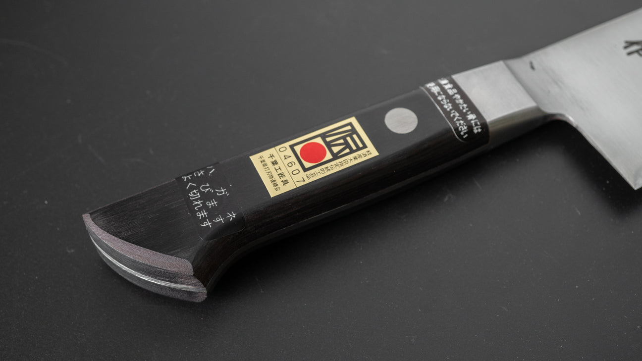 Kogetsu Carbon Santoku 180 mm Pakka-handvat