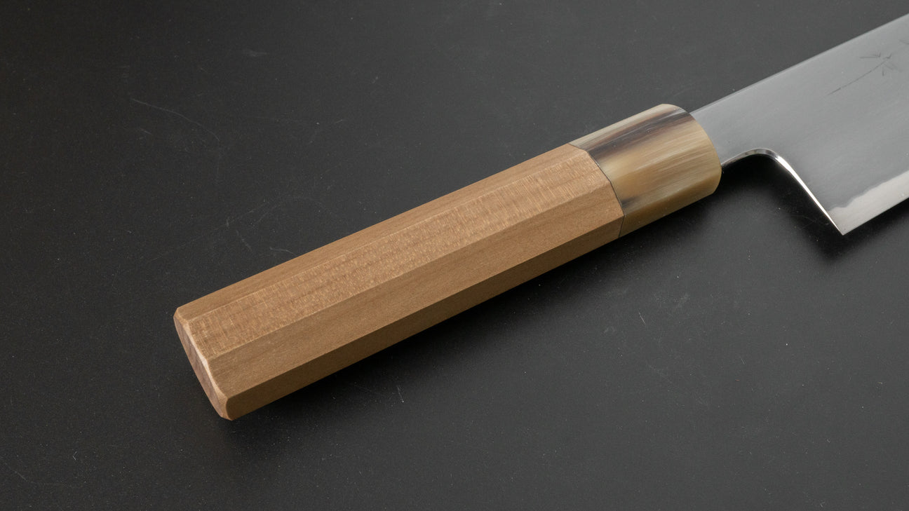 Tetsujin Blue #2 Kasumi Gyuto 240 mm Ho houten handvat