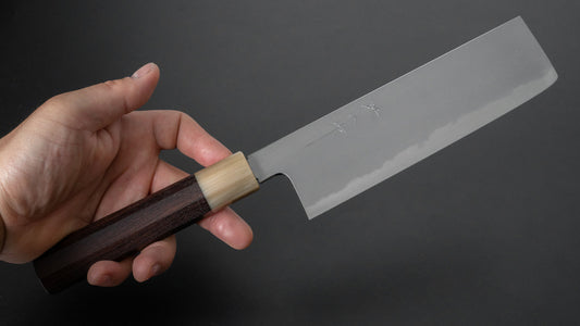 Tetsujin Blue #2 Kasumi Nakiri 180 mm Taihei palissander handvat