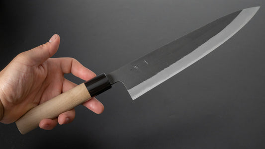 Hitohira Hinode Kurouchi Wit #2 Gyuto 240 mm Ho houten handvat