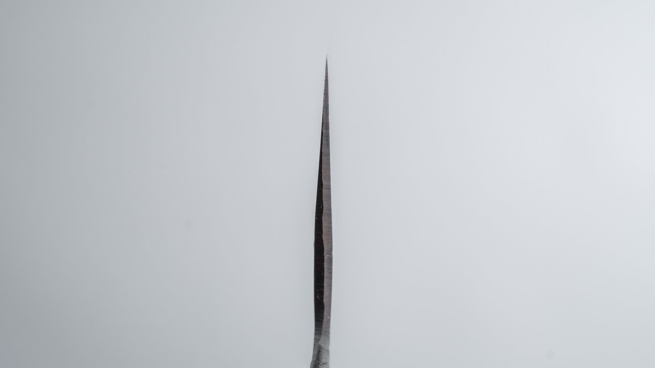 Hitohira NM Tsuchime Gyuto 180mm Imitation Mahogany Handle