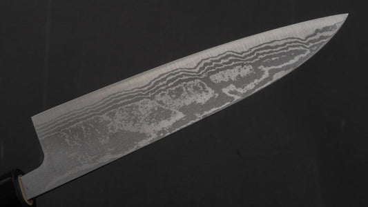 Hitohira GR Blue #2 Damascus Petty 135 mm palissander handvat