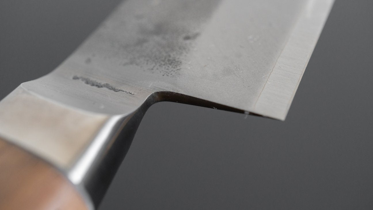 Hitohira TD Blue #2 roestvrij beklede Nashiji Yo Petty 125 mm walnoot handvat