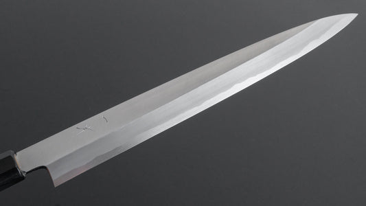 Hitohira Kikuchiyo Manzo Blue #2 Yanagiba 270 mm Ho houten handvat (Saya)