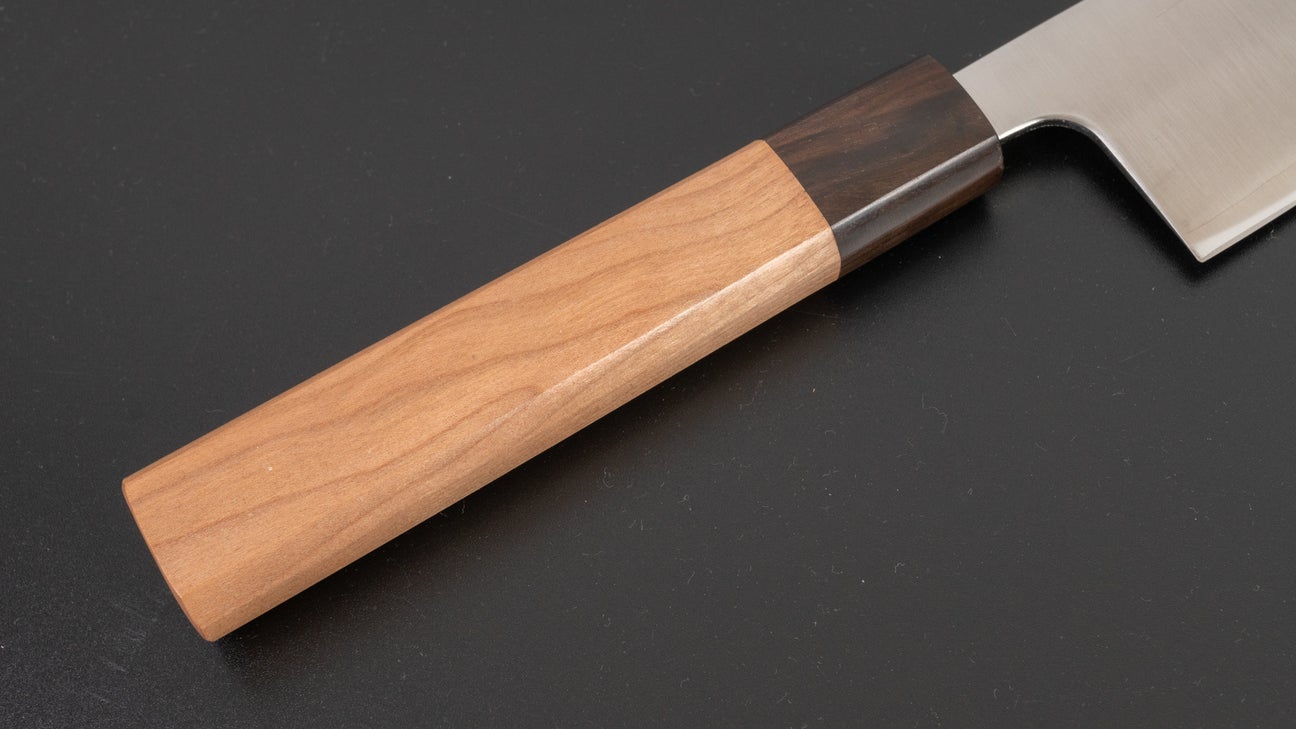 Hitohira Futana S3 Migaki Santoku 165 mm kersenhouten handvat