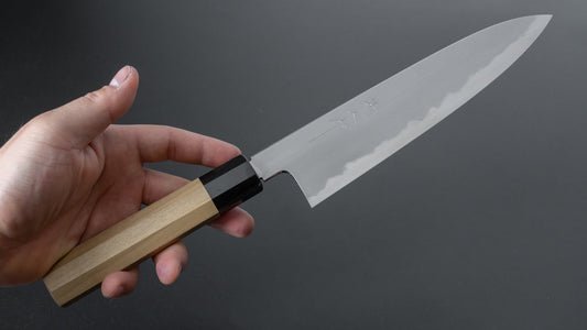 Tetsujin Blue #2 Kasumi Gyuto 210 mm Ho houten handvat