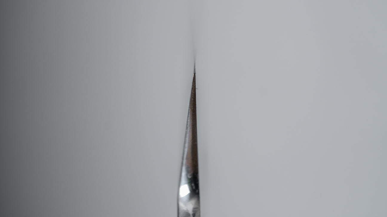 Hitohira Kikuchiyo Manzo Blue #2 Yanagi Sakimaru 270 mm ebbenhouten handvat (Saya)