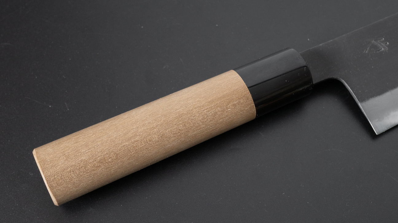 Hitohira Hinode Kurouchi Wit #2 Santoku 180 mm Ho houten handvat