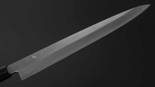 Hitohira Kikuchiyo Manzo Blue #2 Yanagiba 270mm Ho Wood Handle (Thinner/ Saya)