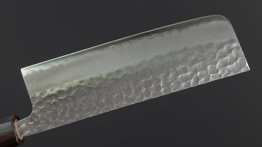 Hitohira Futana SB Migaki Tsuchime Nakiri 165 mm kersenhouten handvat