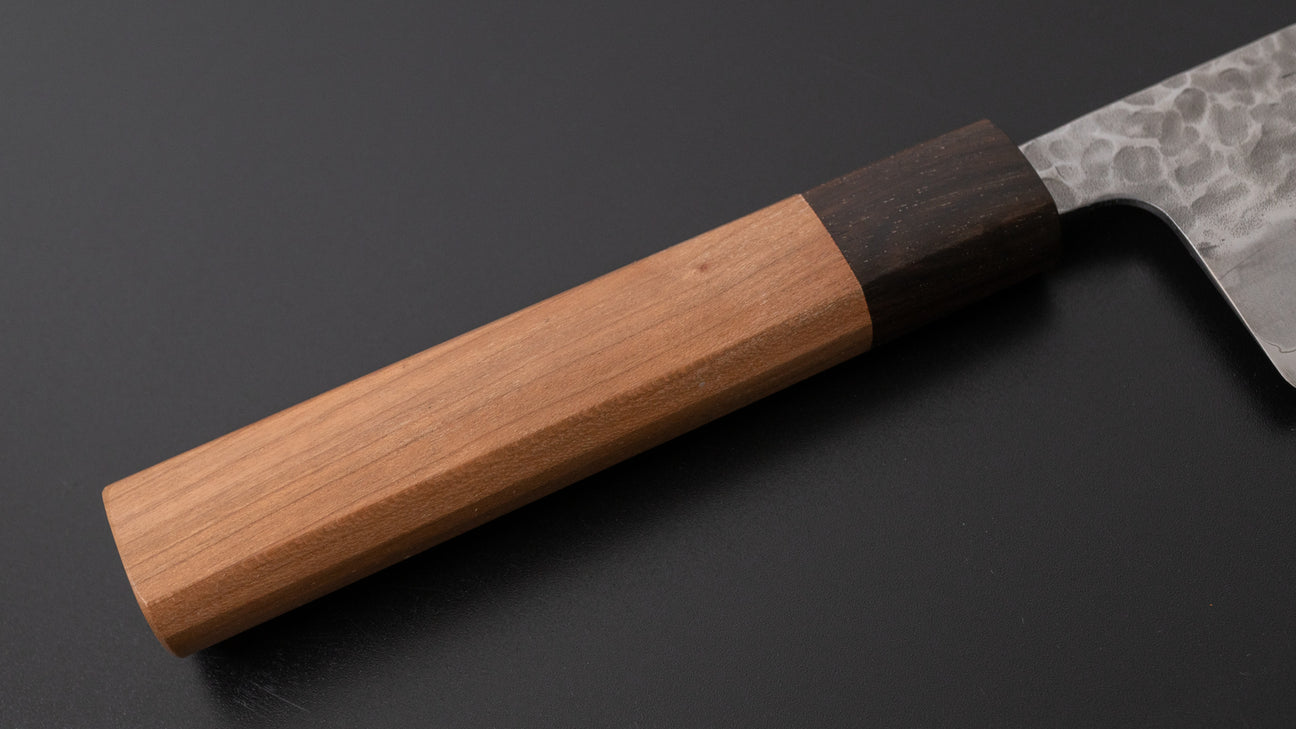 Hitohira Futana SB Migaki Tsuchime Nakiri 165mm Cherry Wood Handle