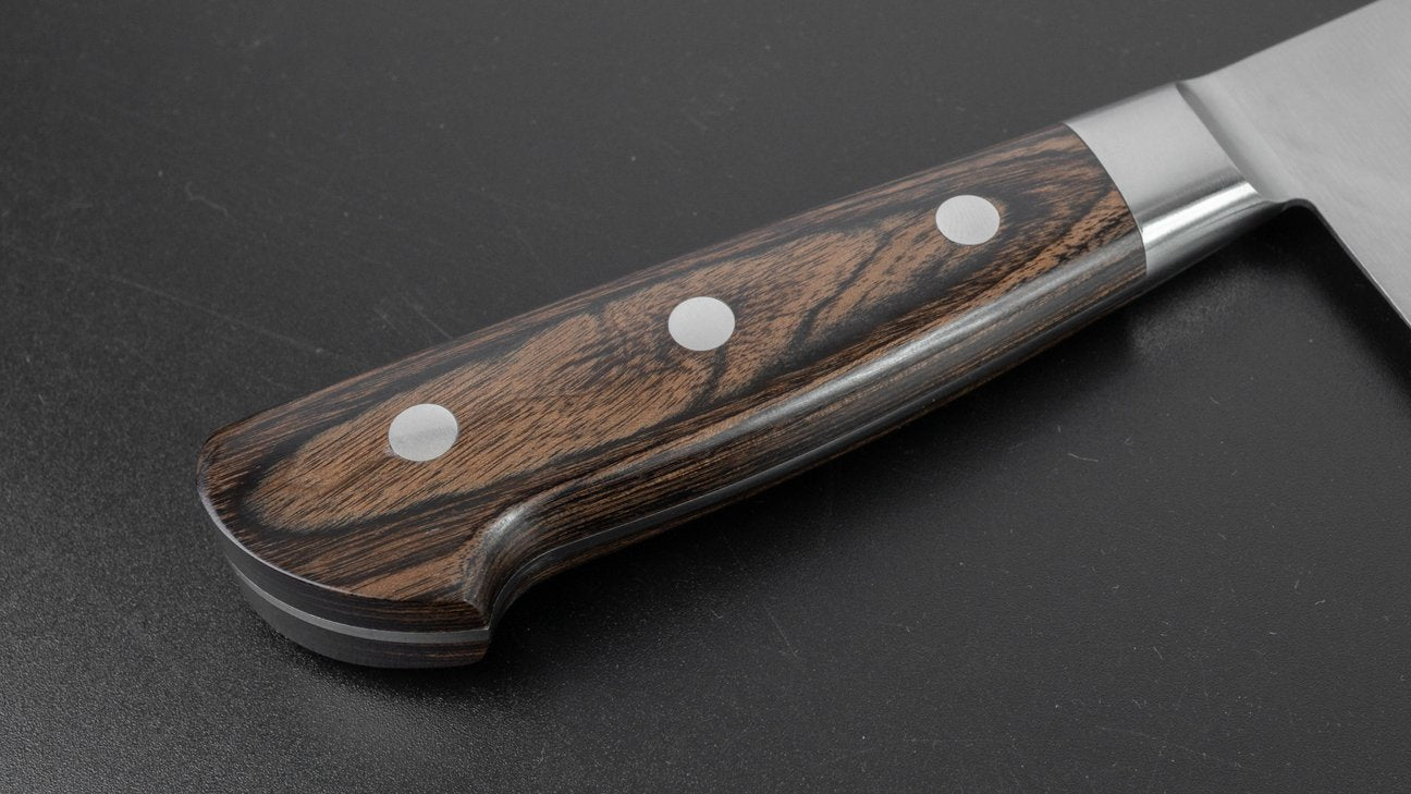 Hitohira Imojiya ST SG2 Santoku 180 mm Pakka-handgreep