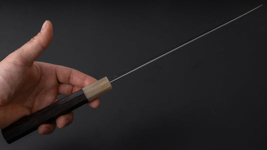 Hitohira Ashi White #2 Gyuto 240mm Ebony Handle