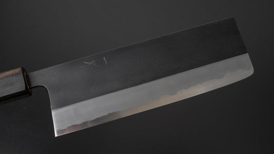 Hitohira Kikuchiyo Kyuzo Wit #2 Kurouchi Nakiri 180 mm kersenhouten handvat