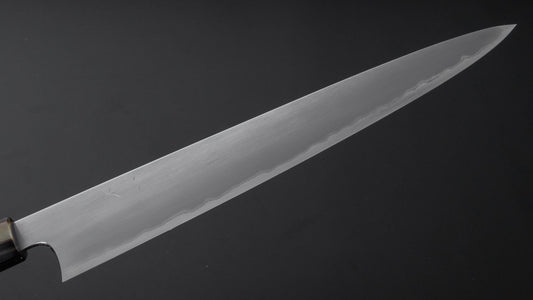Hitohira Togashi Wit #1 Roestvrij bekleed Kasumi Sujihiki 270 mm ebbenhouten handvat