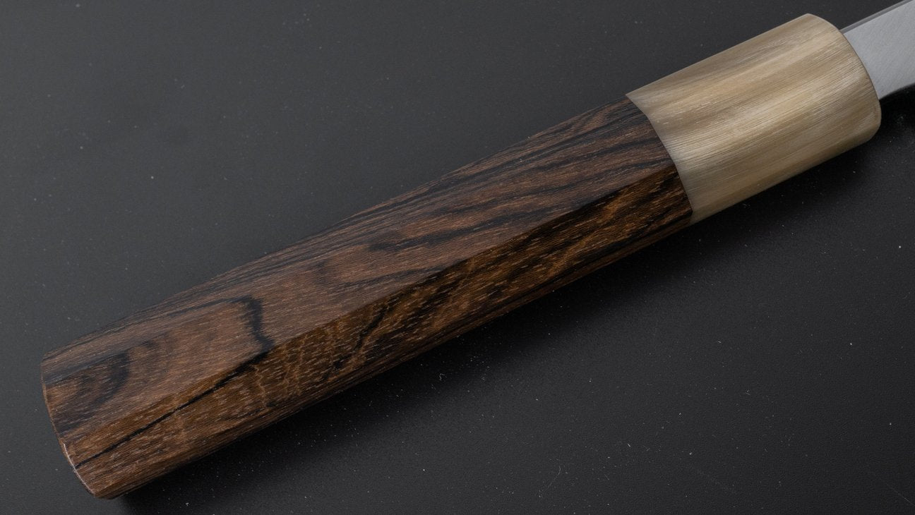 Hitohira Tanaka Kyuzo Blue #1 Migaki Gyuto 240mm Ziricote Handle (Extra Height)