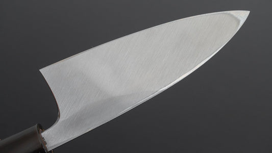 Hitohira Kikuchiyo Manzo Wit #3 Deba 120 mm Ho houten handvat