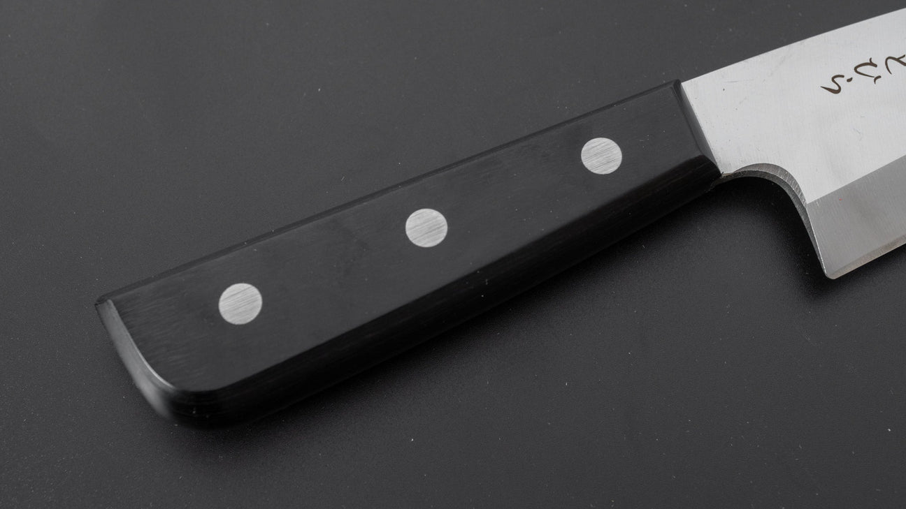 Hitohira Hiragana Deba 120mm Pakka Handle (No Bolster)