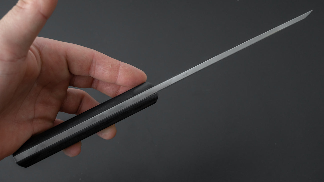 Hitohira Hiragana Deba 150mm Pakka Handle (No Bolster)