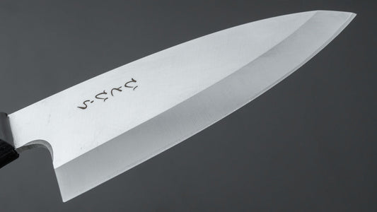 Hitohira Hiragana Deba 150mm Pakka Handle (No Bolster)