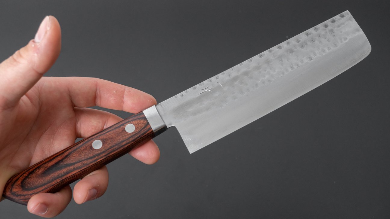 Hitohira NM Tsuchime Nakiri Imitation Mahogany Handle