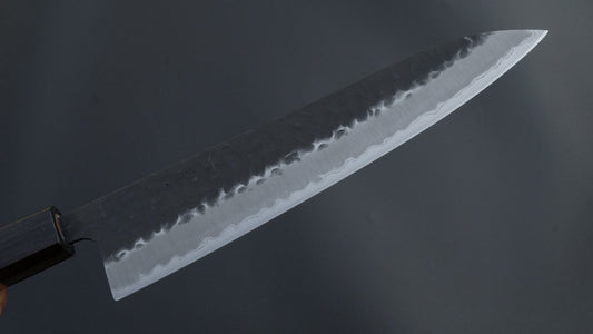 Hitohira Futana SB Kuro Tsuchime Gyuto 210 mm kersenhouten handvat