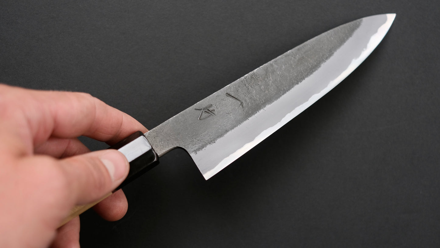 Hitohira Hinode Nashiji White #2 Petty 150mm Octagonal Ho wood handle