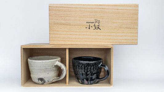 Komon Seji Okuda Mug Gift Set In Kiri Box