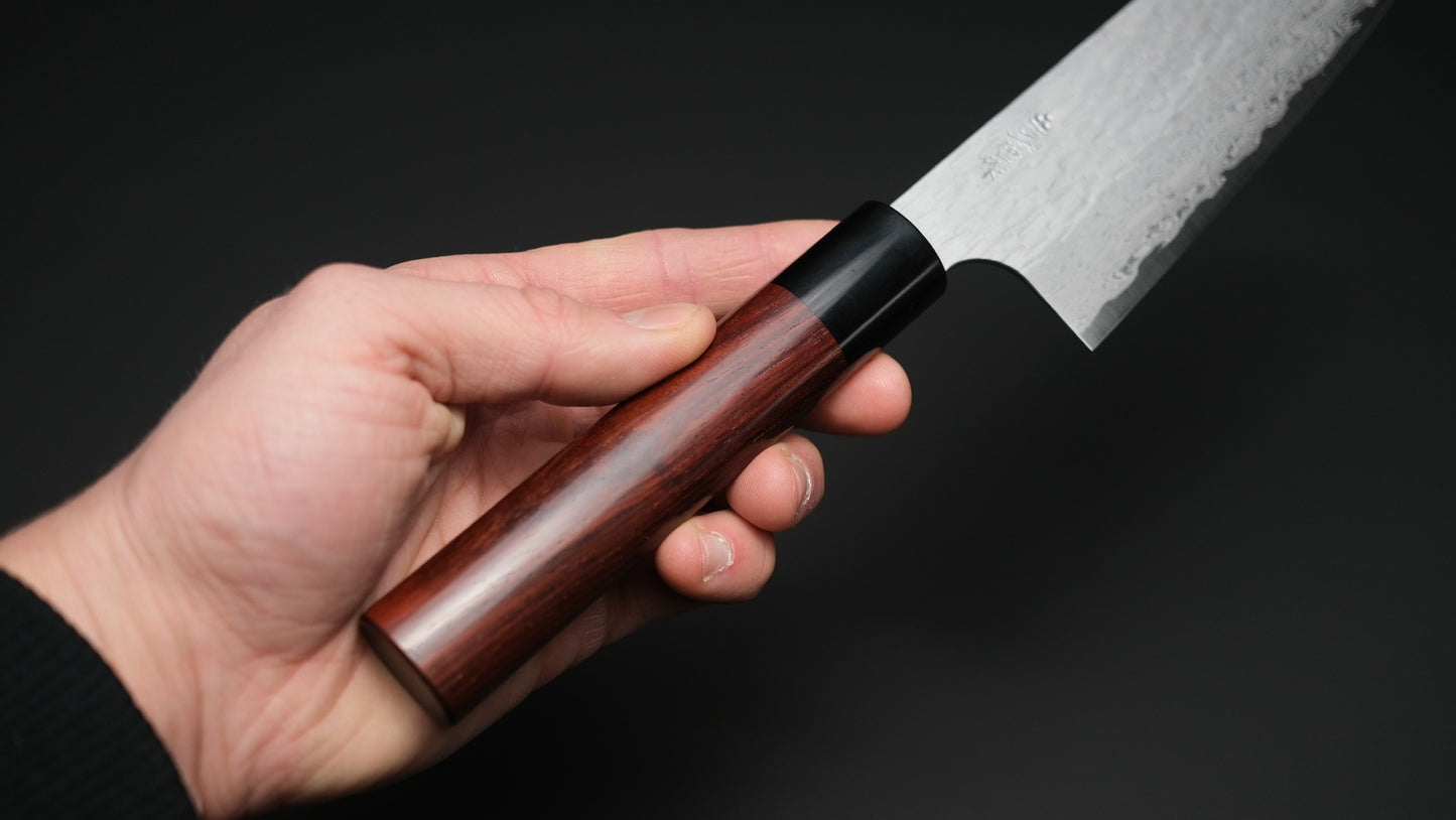 Nigara VG XEOS Santoku 170mm Shitan Rosewood Handle (oval)