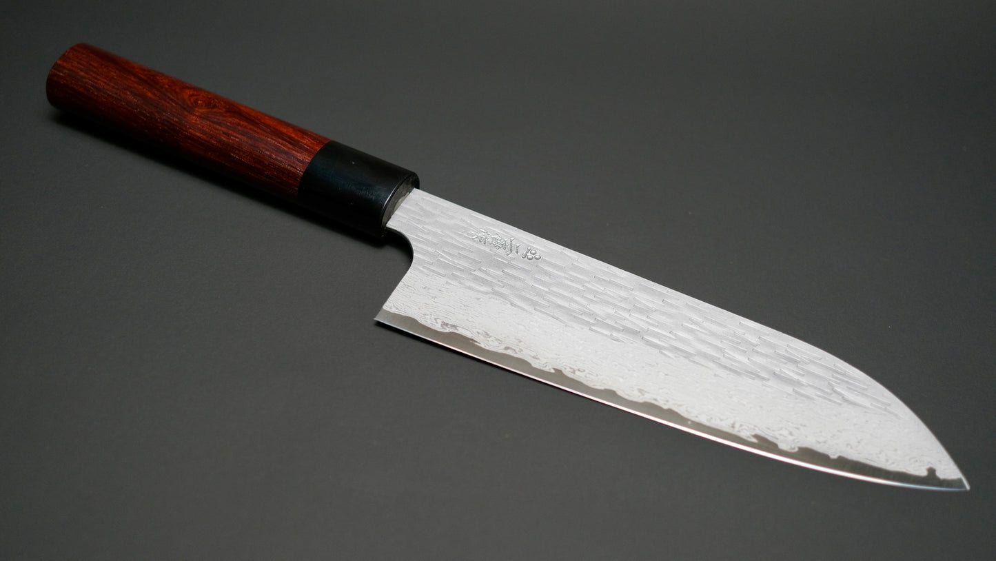 Nigara VG XEOS Santoku 170mm Shitan Rosewood Handle (oval)