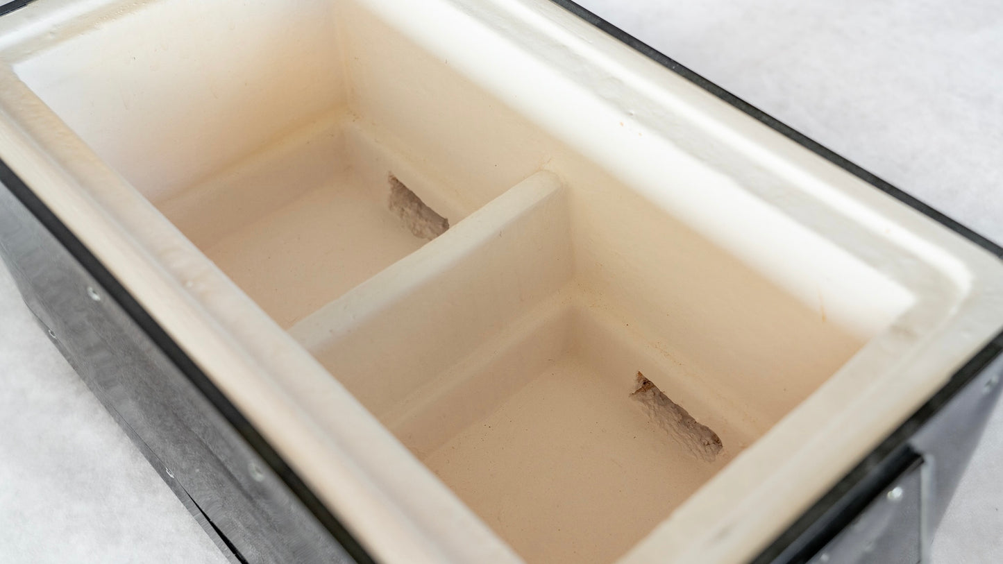 Komon Kameshima Seitojo Black/Red Teppan Konro BBQ