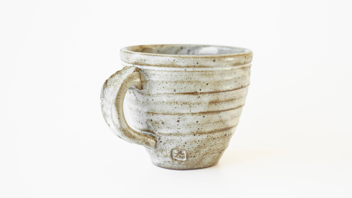 Komon Shinichi Kotsuji Hakeme White Mug