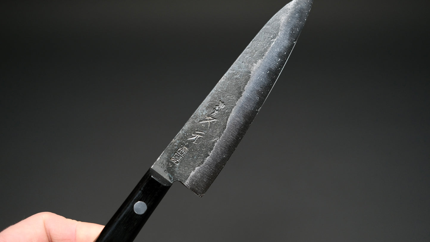 Morihei Hisamoto Kurouchi White #1 Petty 135mm Pakka Handle (No Bolster)