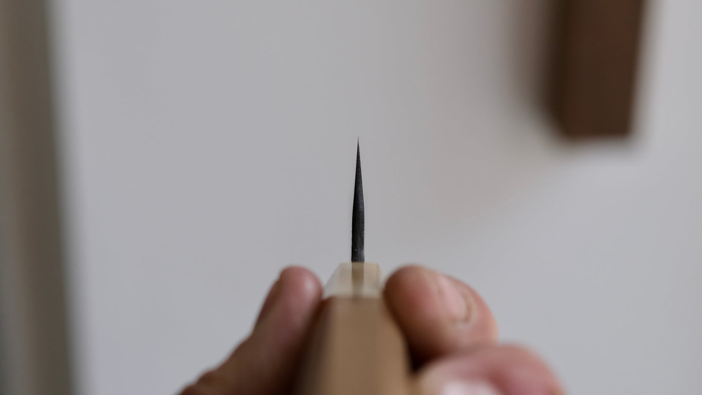 Hitohira Hinode Nashiji Wit #2 Sujihiki 210 mm Ho Houten handvat