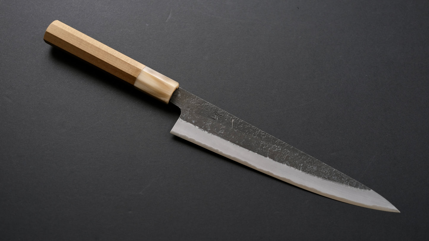 Hitohira Hinode Nashiji Wit #2 Sujihiki 210 mm Ho Houten handvat