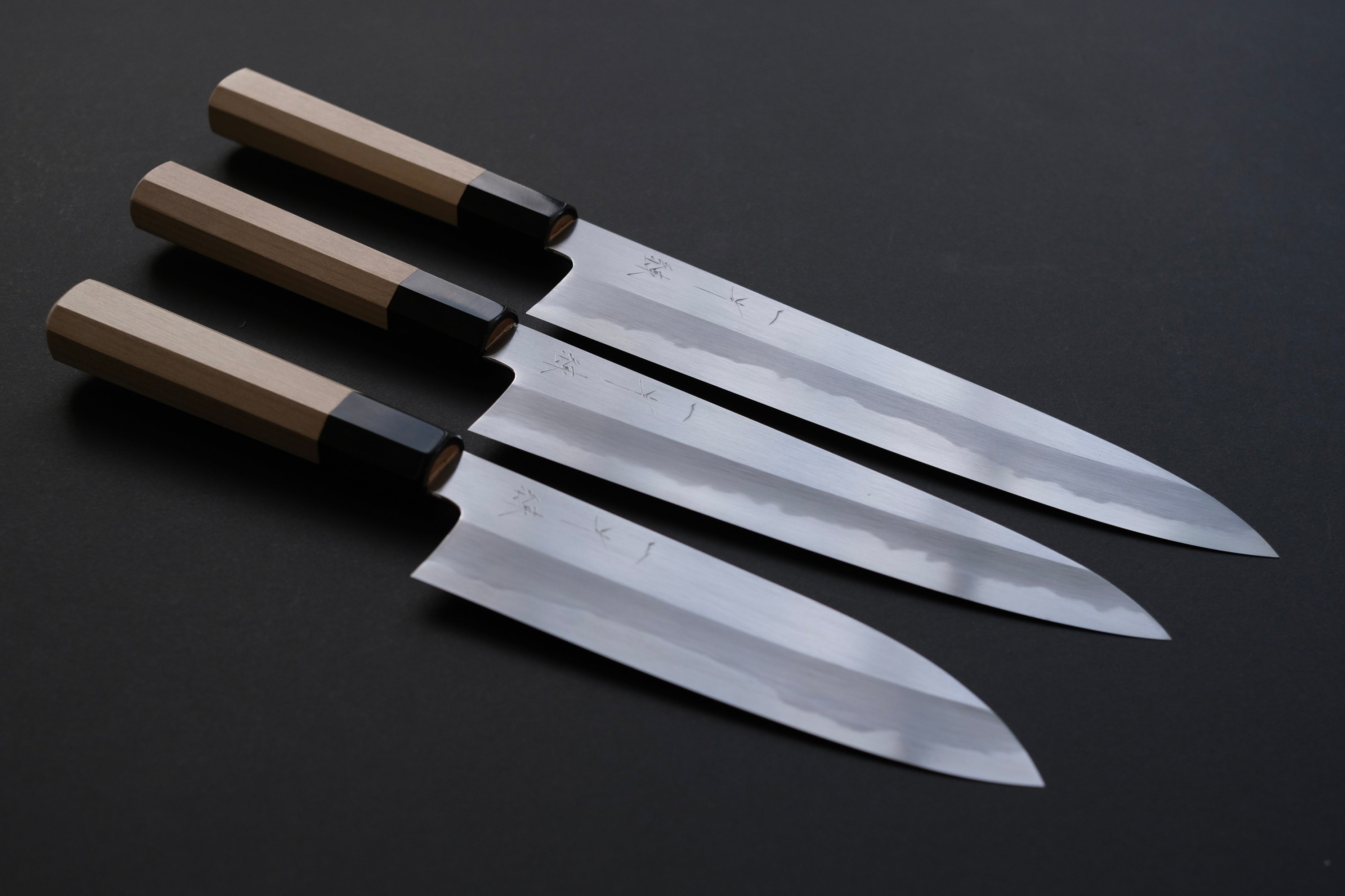 Hitohira x Nakagawa x Ren – Karasu Japanese knives
