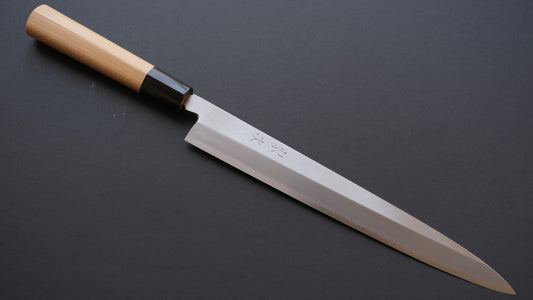 Vintage Morihei Munetsugu Wit #2 Yanagiba 270mm Ho Houten Handvat